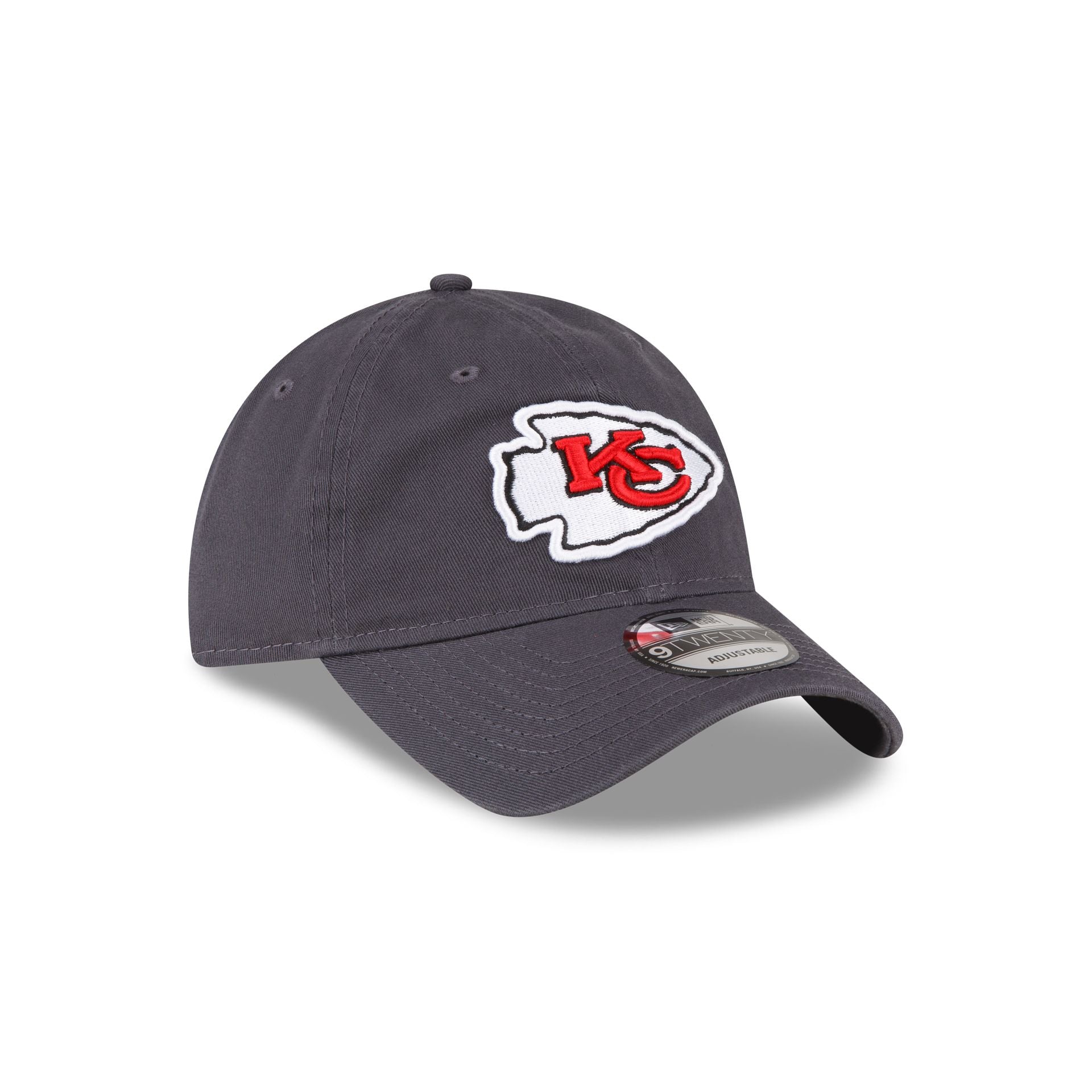 Kansas City Chiefs NFL Core Classic Graphite 9TWENTY Adjustable Hat
