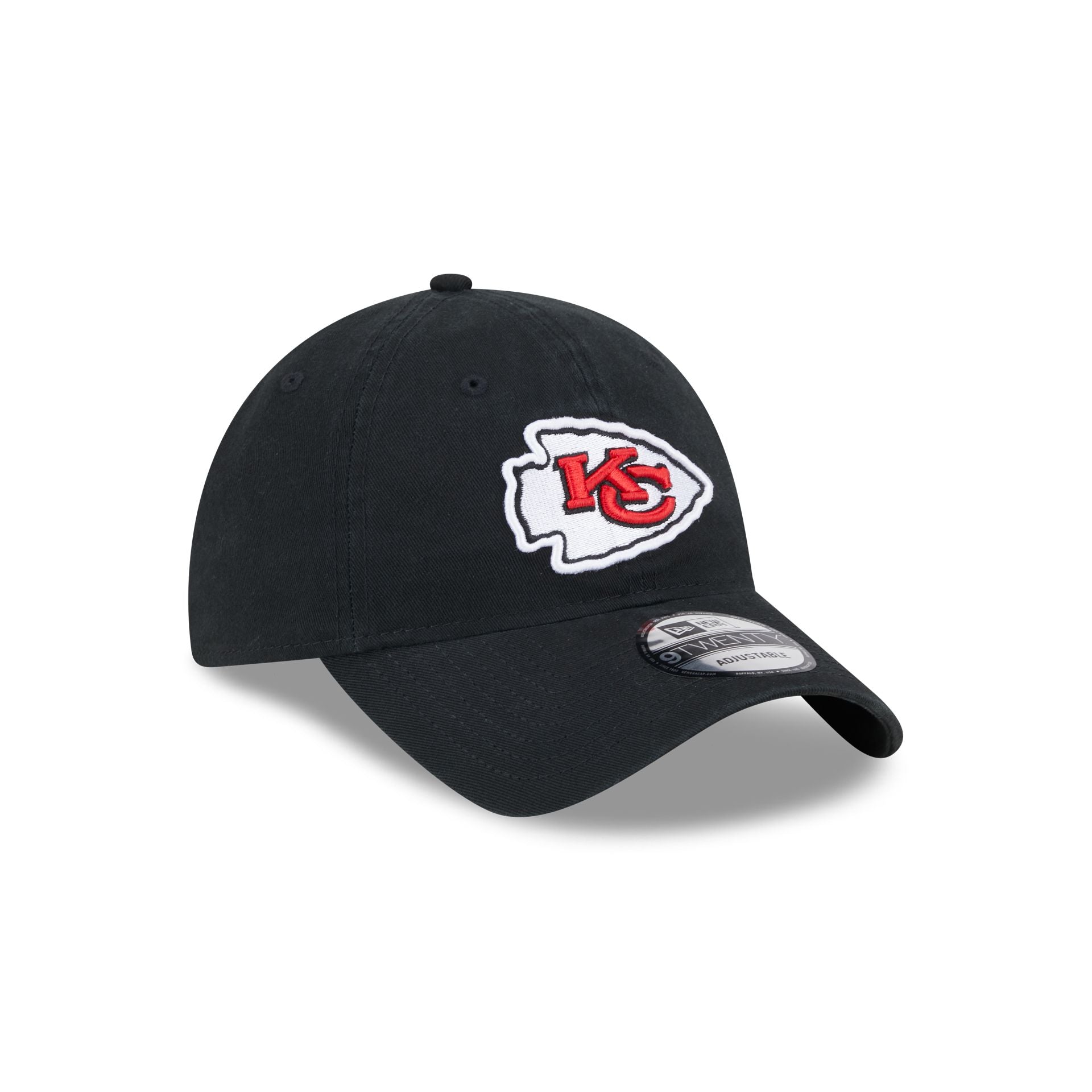 Kansas City Chiefs Black 9TWENTY Adjustable Hat