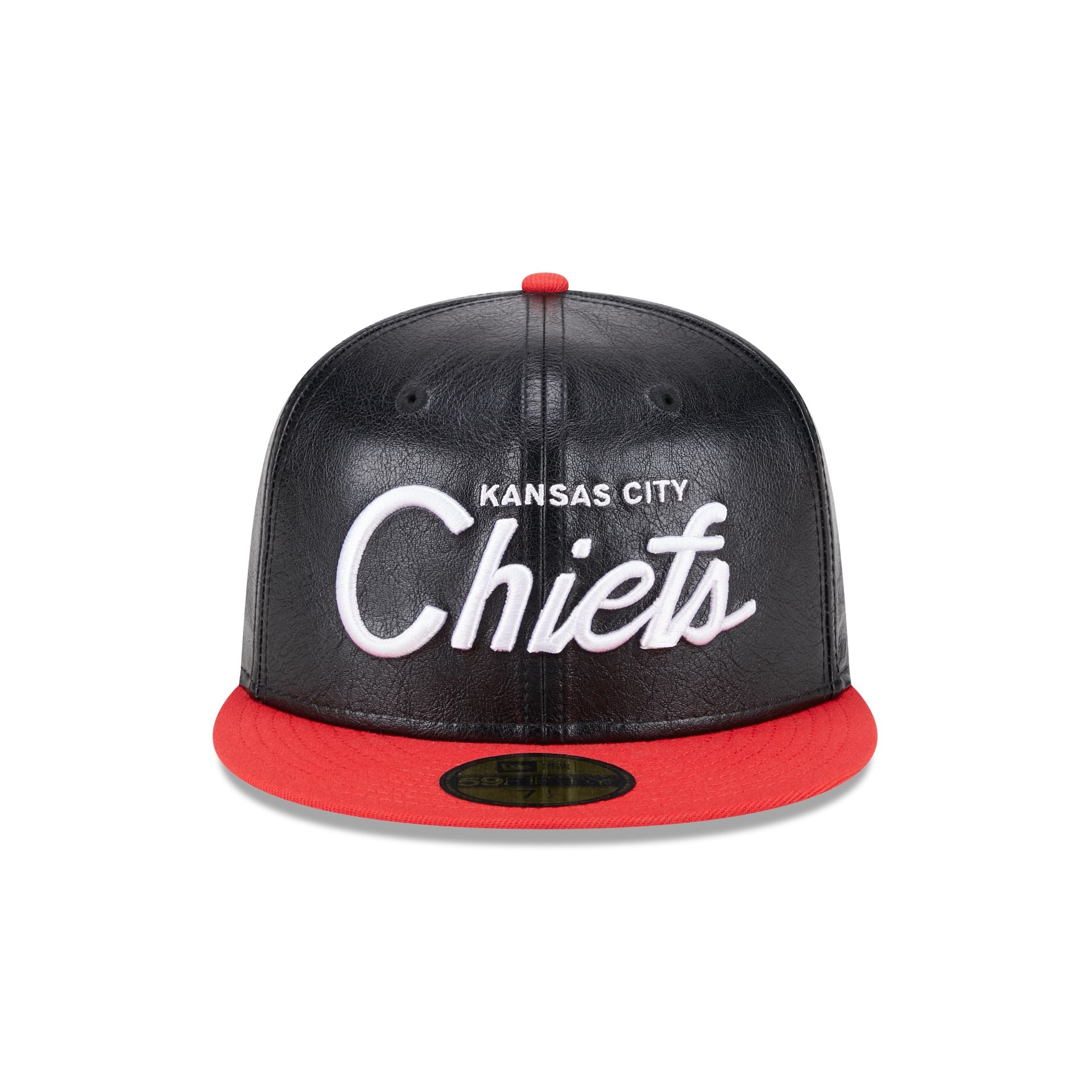 Kansas City Chiefs Faux Leather Crown 59FIFTY Fitted Hat