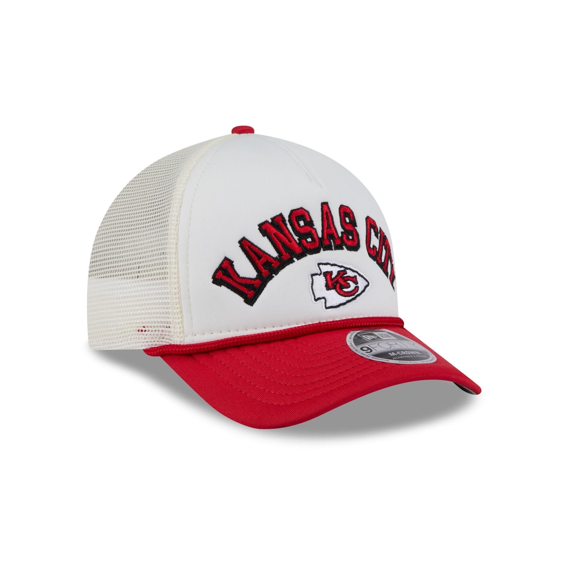 Kansas City Chiefs Chrome Arch 9FORTY M-Crown A-Frame Trucker Hat