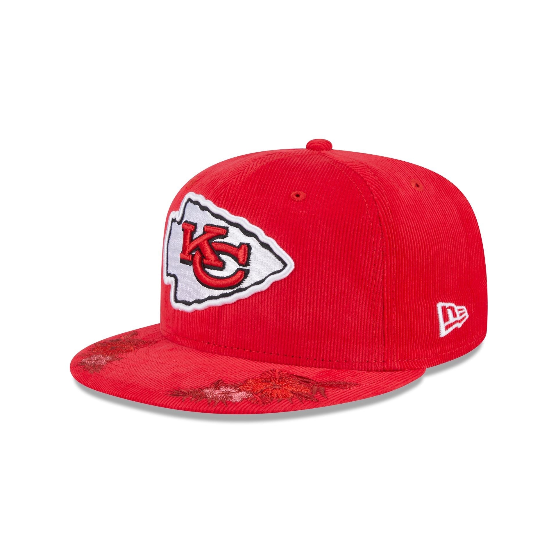 Just Caps Floral Corduroy Kansas City Chiefs 59FIFTY Fitted Hat