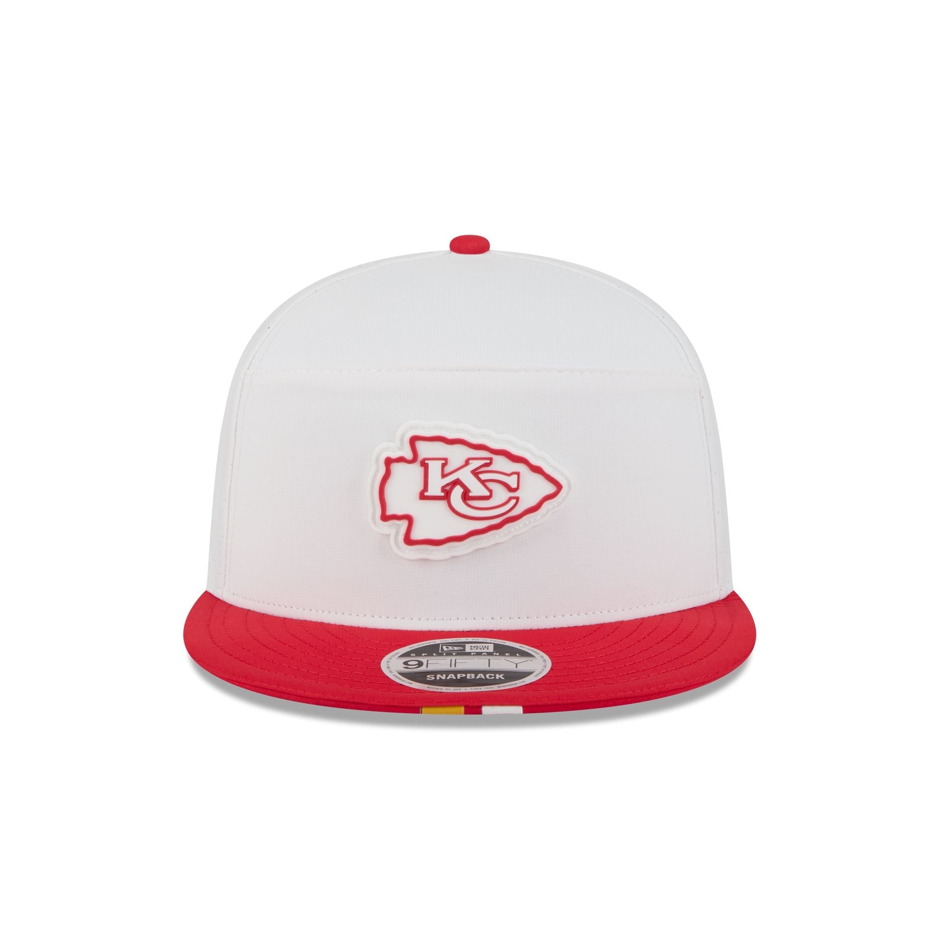 Kansas City Chiefs 2025 Training Split Panel 9FIFTY Snapback Hat