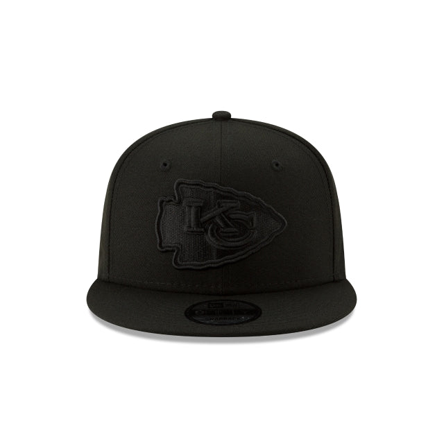 Kansas City Chiefs Basic Black On Black 9FIFTY Snapback Hat