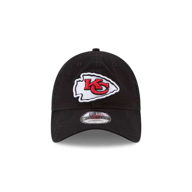 Kansas City Chiefs Core Classic Black 9TWENTY Adjustable Hat