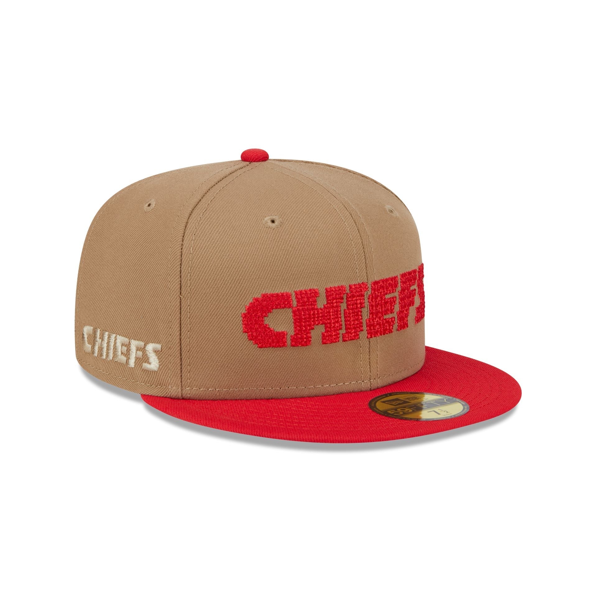 Kansas City Chiefs Classic 8-Bit Wordmark 59FIFTY Fitted Hat