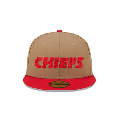 Kansas City Chiefs Classic 8-Bit Wordmark 59FIFTY Fitted Hat