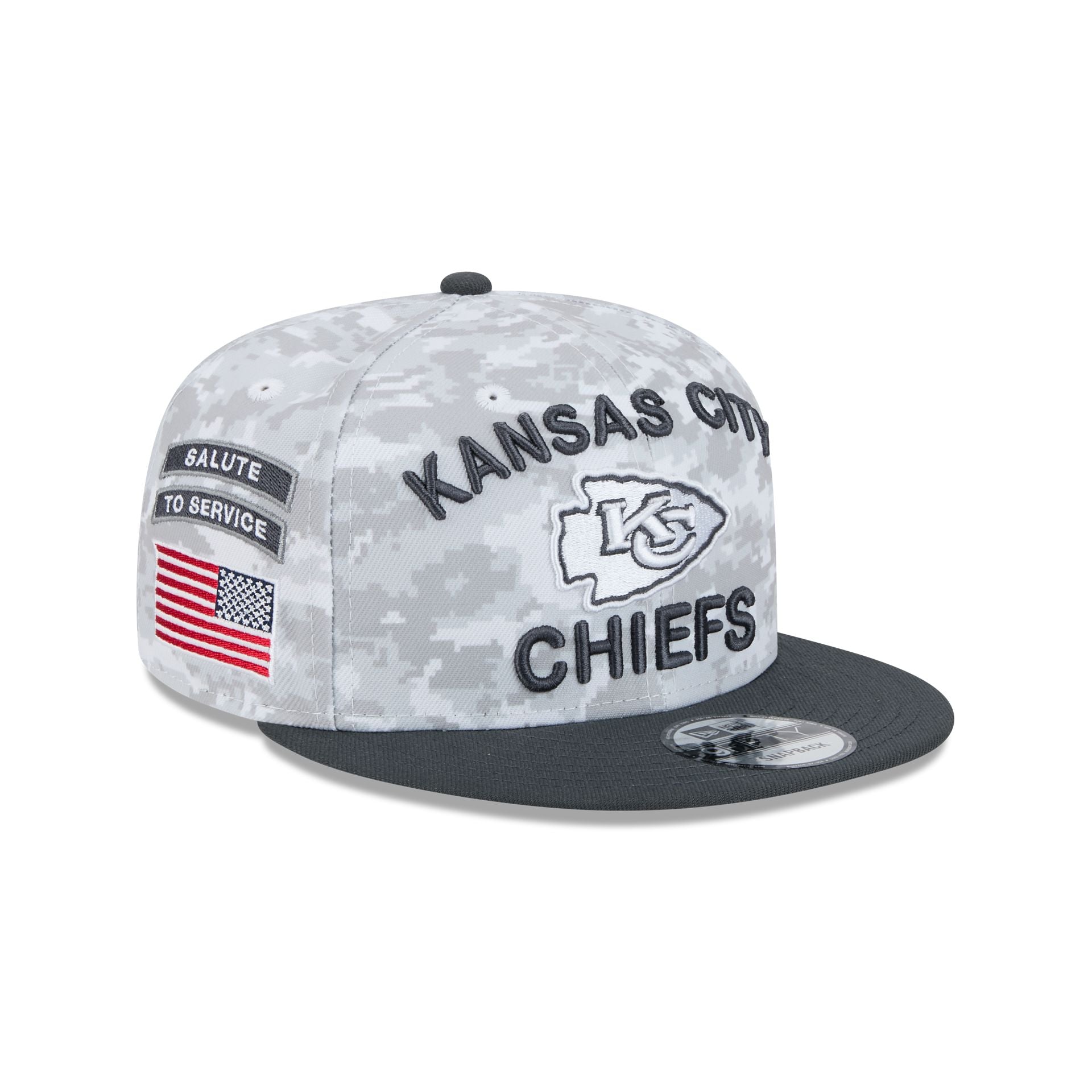 Kansas City Chiefs 2024 Salute to Service 9FIFTY Snapback Hat