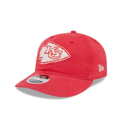 Kansas City Chiefs Canvas Felt Retro Crown 9FIFTY Adjustable Hat