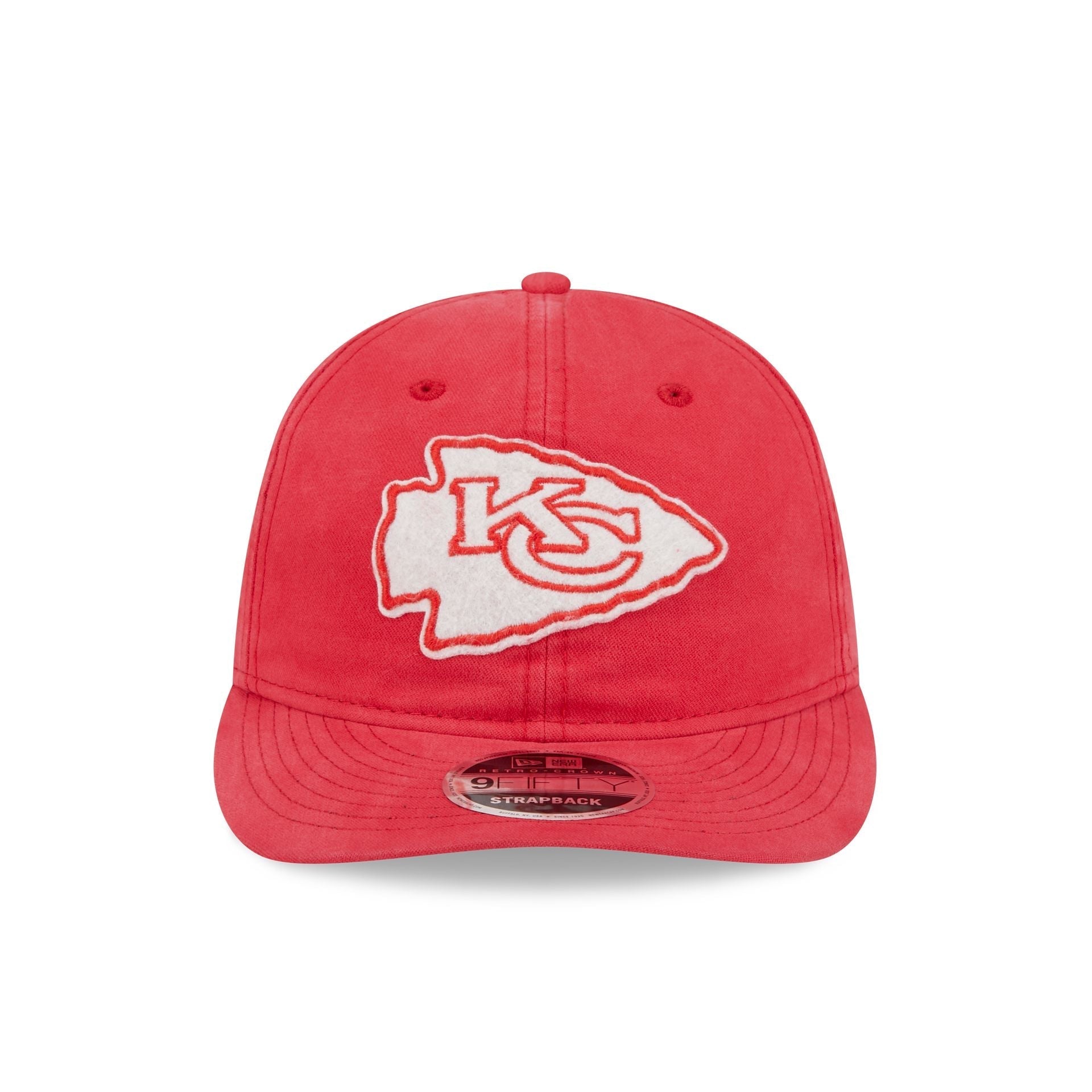 Kansas City Chiefs Canvas Felt Retro Crown 9FIFTY Adjustable Hat