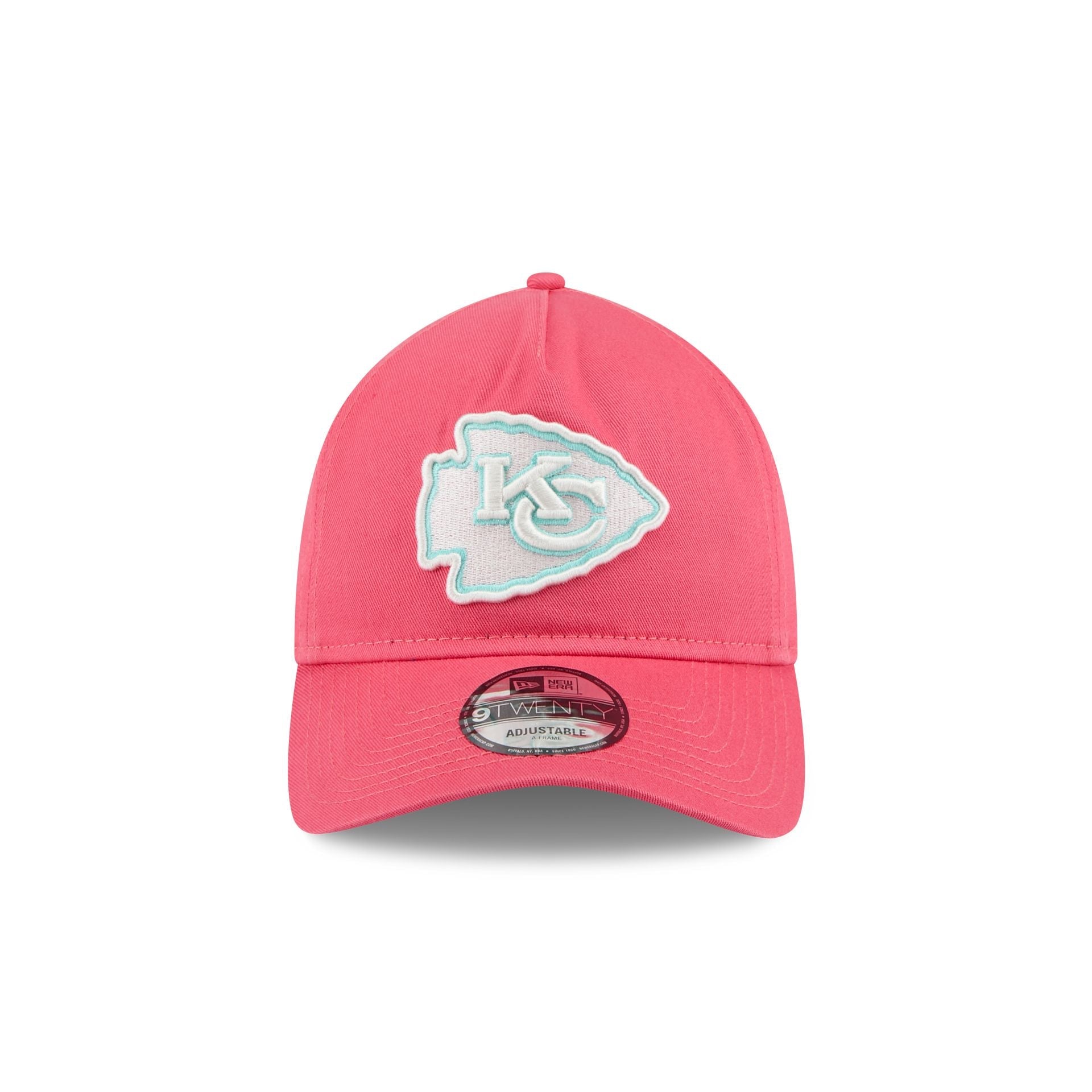 Kansas City Chiefs Coral 9TWENTY A-Frame Adjustable Hat