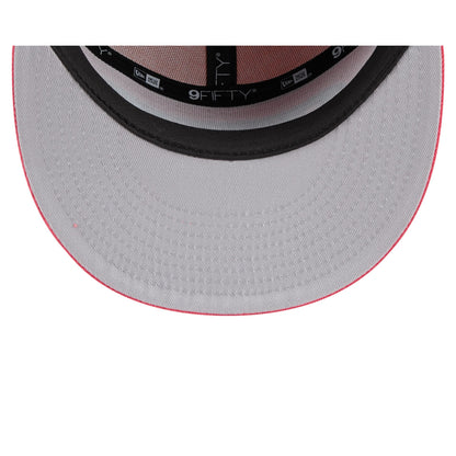 Kansas City Chiefs Coral Split Panel 9FIFTY Snapback Hat