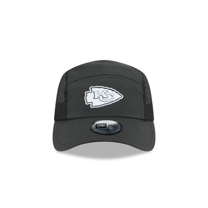 Kansas City Chiefs Black Poly Runner Adjustable Hat