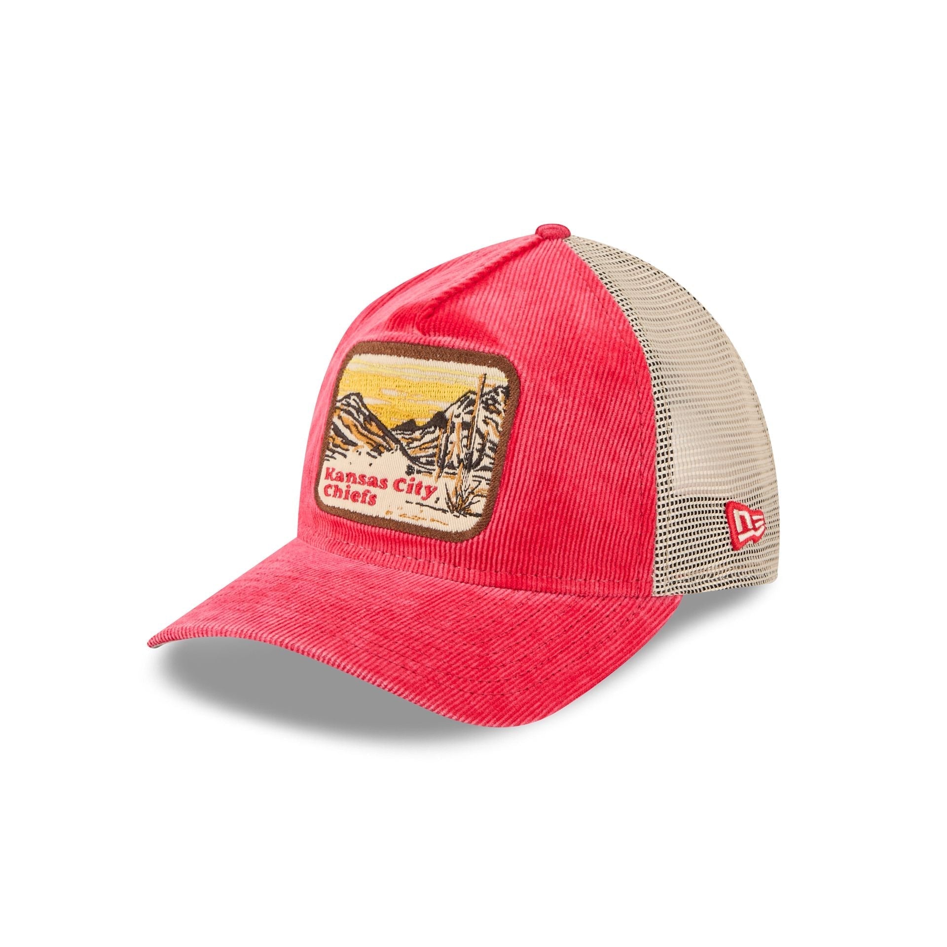 Kansas City Chiefs Vintage Landscape 9TWENTY A-Frame Trucker Hat