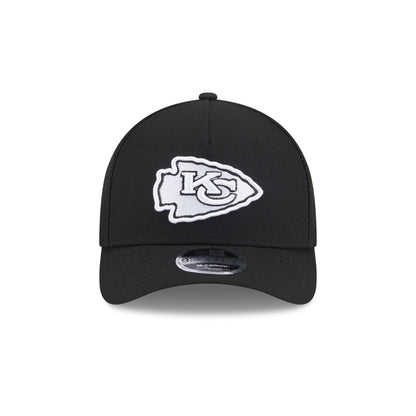 Kansas City Chiefs Black & White 9FORTY M-Crown A-Frame Snapback Hat