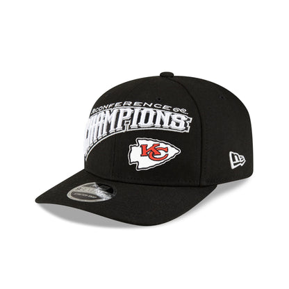 Kansas City Chiefs 2024 Conference Champions Locker Room 9SEVENTY Stretch-Snap Hat
