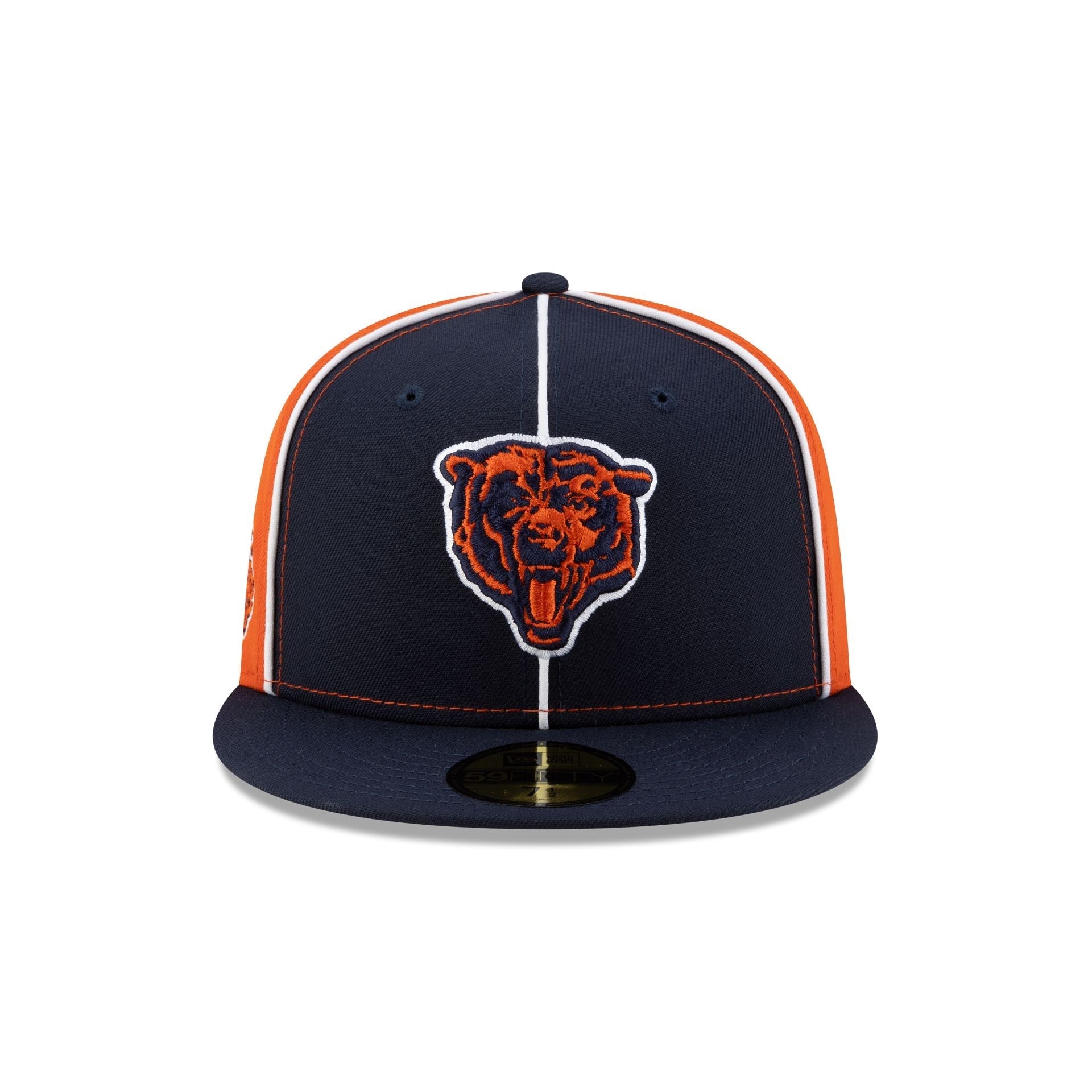 Chicago Bears Two-Tone Pinwheel 59FIFTY Fitted Hat