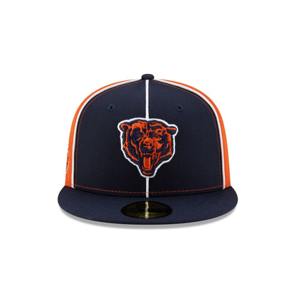 Chicago Bears Two-Tone Pinwheel 59FIFTY Fitted Hat