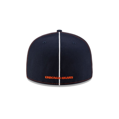 Chicago Bears Two-Tone Pinwheel 59FIFTY Fitted Hat